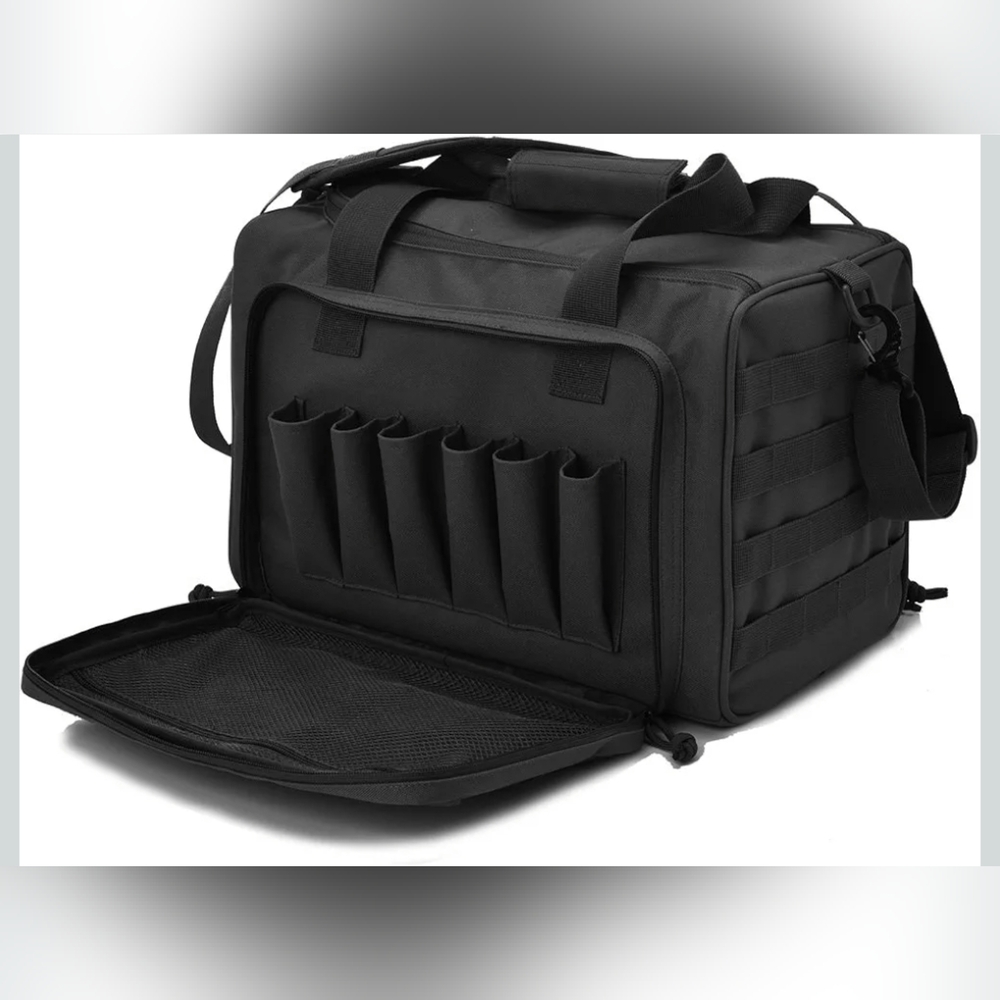 Reebow Tactical Gun Range Bag Deluxe Pistol Shooting Range Duffle Bag